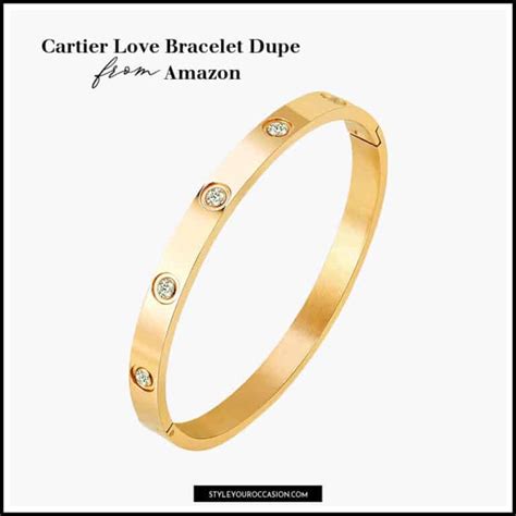 bracelet cartier dupe